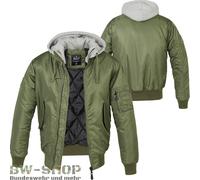 CHAQUETA DE PILOTO BRANDIT MA1 + CAPUCHA SUDADERA CON CAPUCHA CHAQUETA BOMBER...