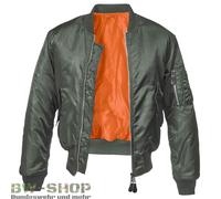 CHAQUETA DE PILOTO DE MARCA MA1 US BOMBERJACKE CHAQUETA DE AVIADOR DEL EJÉRCI...
