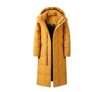 Chaqueta De Plumas for Hombre Dinero Largo Extra Grueso Invierno Sobre La Rodilla Abrigo Cálido Súper Marea(XXX-Large)