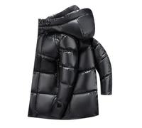 Chaqueta De Plumas Para Hombre - Chaqueta De Invierno Chaquetas De Plumón Para Hombre, Moda Para Hombre, Parkas Cálidas Y Gruesas, Gabardina, Talla: Para Viajar En Invierno, Caminar, Negro, 4Xl