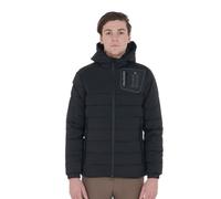 CHAQUETA DE PLUMAS PARA HOMBRE DE TEJIDO ELÁSTICO CON PARCHE DE SILICONA