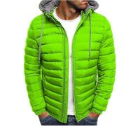 Chaqueta De PlumóN Con Capucha De Invierno Para Hombre Chaqueta CáLida Ligera Y CóModa Chaquetas Informal BáSica Para Deportes Al Aire Libre Senderismo Acampada Cortavientos