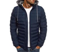 Chaqueta De PlumóN Con Capucha De Invierno Para Hombre Chaqueta CáLida Ligera Y CóModa Chaquetas Informal BáSica Para Deportes Al Aire Libre Senderismo Acampada Cortavientos