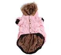 Chaqueta de plumón con Capucha para Perros, Abrigo de Invierno de plumón para Mascotas Grandes, Chaqueta de Doble Capa Engrosada para Clima frío con Capucha, Suave Mezcla de (5XL)
