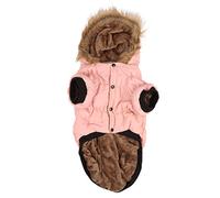 Chaqueta de plumón con Capucha para Perros, Abrigo de Invierno de plumón para Mascotas Grandes, Chaqueta de Doble Capa Engrosada para Clima frío con Capucha, Suave Mezcla de (4XL)