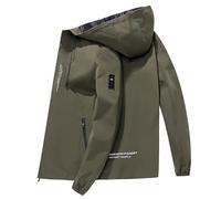 Chaqueta de plumón de otoño e invierno para hombre engrosada por dentro y por fuera para usar abrigo blanco frío, verde, 3XL