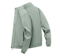 Chaqueta de plumón de otoño e invierno para hombre engrosada por dentro y por fuera para usar abrigo blanco frío, Verde claro., L