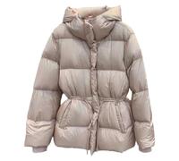 Chaqueta de plumón gruesa y cálida con capucha para mujer, parkas acolchadas de invierno