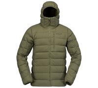 Norrona - Femund Down700 Zip Hood M Olive Night - Talla M - Caqui Caqui M