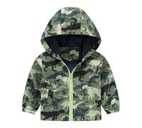 Chaqueta de plumón para niños y niñas Chaquetas ligeras con estampado de dibujos animados, chaquetas a prueba de viento de moda unisex ropa infantil para primavera y adecuada para 1-5 años 2024