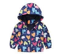 Chaqueta de plumón para niños y niñas Chaquetas ligeras con estampado de dibujos animados, chaquetas a prueba de viento de moda unisex ropa infantil para primavera y adecuada para 1-5 años 2024