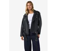 Noisy May Chaqueta de Piel sintética para Mujer, Negro, L