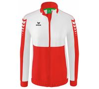 Erima Mujer Six Wings Chaqueta de presentación, rojo/blanco, 42