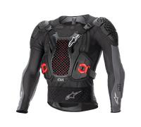 Alpinestars Bionic Plus V2, chaqueta protectora de nivel 2 M male Negro/Gris Oscuro/Rojo