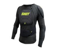 Shot Airlight Chaqueta protectora para niños, negro-amarillo, tamaño S