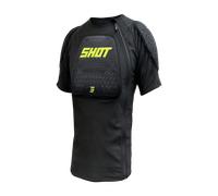 Shot Airlight Chaqueta protectora de manga corta, negro-amarillo, tamaño L para Hombres