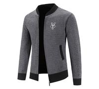 Chaqueta De Punto De Manga Larga para Hombre Calentado Otoño E Invierno Suéter De Punto Manga Larga Hip Hop Carisma Negocios Chaqueta De Trabajo