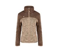 Izas - Chaqueta Polar para Mujer - Chaqueta con Cierre y Bolsillos de Cremallera - Chaqueta Térmica Polar de Punto - Rápido Secado - Ideal para Actividades al Aire Libre - Samaun II Marrón - L