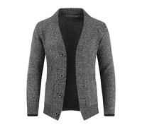 Chaqueta de punto para hombre con botones, chaqueta de punto para hombre, chaqueta de invierno, traje regional bávaro, tallas grandes, cárdigan moderno, rever ajustado, chaqueta de punto, chaqueta de