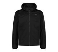 CMP - Chaqueta softshell ligera de hombre con capucha desmontable, Negro, 54