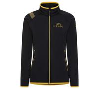 LA SPORTIVA Promo Fleece Woman Sudadera, Mujer, Black/Yellow, XS