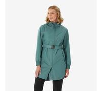Chaqueta de senderismo impermeable mujer - Raincut Larga verde XS