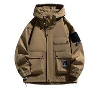 Chaqueta de Sudadera para Hombres Abrigo de Exterior de Manga Larga Blazer Deportiva Informal Chaqueta Funcional de Senderismo de Secado Rápido Prendas de Tallas Grandes