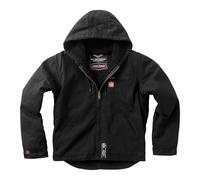 Chaqueta De Trabajo En Tela Forrada De Sherpa WCC Negra Talla 3XL
