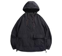 Chaqueta de trabajo para hombre de invierno con capucha, chaqueta cargo de invierno, ligera, chaqueta de entretiempo, gruesa, holgada, chaqueta para el tiempo libre, chaqueta cálida para exteriores