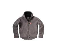 Chaqueta de Trabajo West Coast Choppers Reforzada de Lona con Forro Sherpa Gris CarbónL Gris Carbón