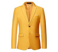Chaqueta de traje para hombre, chaqueta de vestir clásica y ajustada, chaqueta formal para cena de graduación, Color7, L