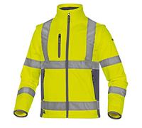 Chaqueta Delta Plus MOON2JGXG de poliéster y elastano con 3 capas laminadas, color amarillo neón, talla XL