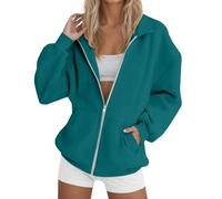 Chaqueta deportiva con cremallera para mujer, sudadera de manga larga para mujer, de algodón, sin capucha, chaqueta para correr, suéter con solapa, sudadera monocolor, chaqueta de entrenamiento suave