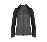 Izas Noya W Chaqueta de Mujer para Invierno Resistente al Viento y Lluvia. Abrigo Acolchado con Polar Térmico Transpirable y Bolsillos para Deporte, Senderismo y Frío. Color Negro