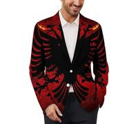 Chaqueta deportiva para hombre, diseño de bandera de Albania, Multicolor, XL