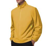 Chaqueta deportiva para hombre, ligera, cortavientos, chaqueta de otoño, chaqueta de entrenamiento, con cremallera, cuello alto, chaqueta de montaña, chaqueta softshell, chaqueta para correr, para