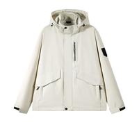Chaqueta deportiva para mujer, con capucha, impermeable, talla grande, a prueba de viento, manga larga, capa Softshell chándal senderismo abrigo encerado, ropa de lluvia