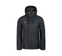 Izas - Chaqueta Deportiva Ultraligera para Hombre - Chaqueta de Rápido Secado con Cierre de Cremallera - Material Transpirable - Ideal para Actividades al Aire Libre - Aoslos Negro y Gris - M