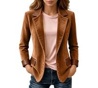 Chaqueta elegante de mujer con solapa de negocios | Abrigo Gabardina Mujer Vestir Lana Mejores Xxl Beisbol Dentro Temperaturas Borreguito Fucsias Cruzados Petroleo