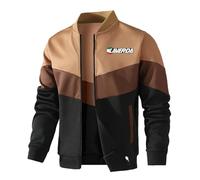 Chaqueta entretiempo hombre Para La.ver.da, Ligera, cómoda, ideal para el uso diario, excursiones y temporada media, óptima(Brown,2XL)