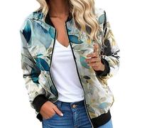 Chaqueta Entretiempo Mujer Chaqueta Mujer Piel Vaquera Oversize De Otoño Acolchada Ligera Biker Abrigo Corto Negra Cazadora Tejana Plumiferos Abrigos Ligeros Deportiva Impermeable Vestir Cuero 6Xl