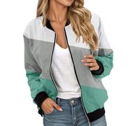 Chaqueta Entretiempo Mujer Cremallera Fina - Cárdigan Mujer Manga Larga Ajustado Corta Ligera Chaqueta De Punto Entretiempo Primavera Verano Otoño Trabajo Uso Diario Elegante Chaqueton Blouson