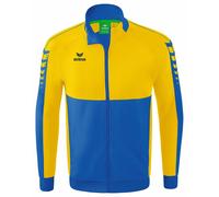 ERIMA Adultos Six Wings Chaqueta Worker, new royal/amarillo, L