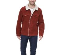 Chaqueta estilo camionero de sherpa de pana Levi's para hombre, color xido medio