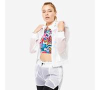 Chaqueta Fitness Cardio Mujer Blanco Capucha 40