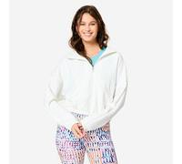 Chaqueta Fitness Mujer Blanco Capucha Manga Larga M