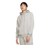 Nike M NSW Club Hoodie FZ Ft Sweatshirt, Hombre, Dk Grey Heather/Matte Silver/White, XL