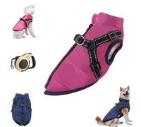 Chaqueta for Perros FurryKing, Impermeable, Resistente al Viento y a la Nieve con Cremallera, Abrigo de Invierno for Perros pequeños, medianos y Grandes.(Purple,S)