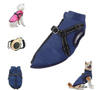 Chaqueta for Perros FurryKing, Impermeable, Resistente al Viento y a la Nieve con Cremallera, Abrigo de Invierno for Perros pequeños, medianos y Grandes.(Blue,S)