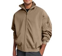 Chaqueta genérica para hombre, piloto, transición, Softshell Streetwear de moda, para hombre, chaqueta gruesa, impermeable, para moto, senderismo y urbano, estilo militar y funcional, ropa exterior